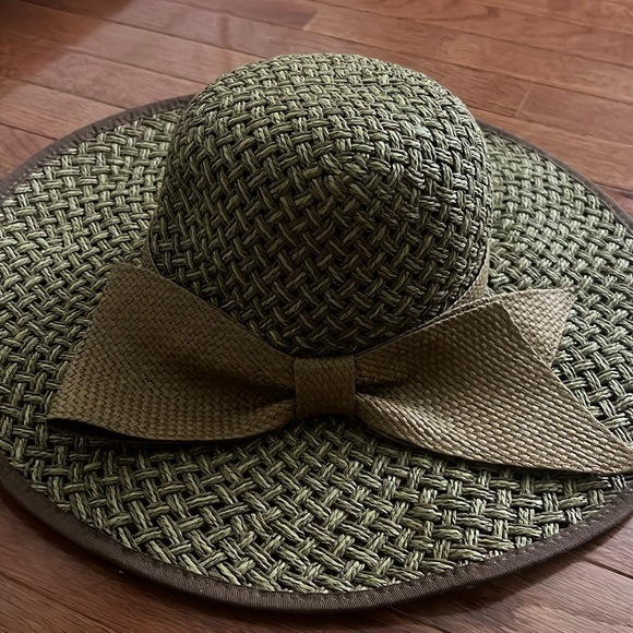 Jessica Simpson Large Bow Floppy Summer Sun Hat Women’s One Size - Picture 3 of 5